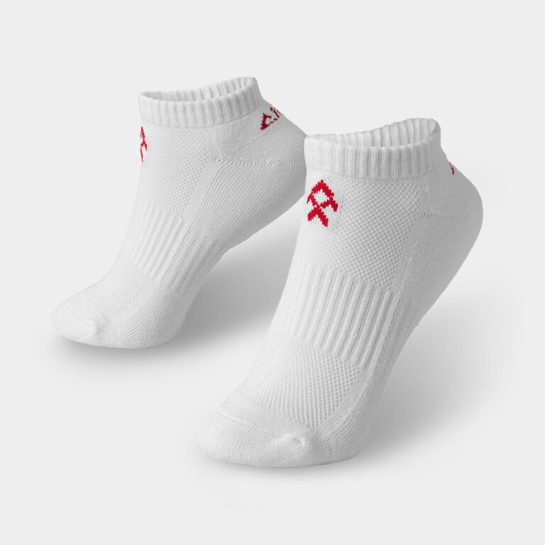 SOCK-THAPIAN-No Show_white red