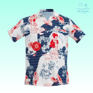 เสื้อเชิ้ตฮาวายแขนสั้น JAPAN  SHIRT JAPAN WHITE (WHITE)
