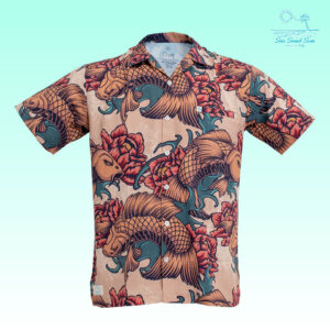 เสื้อเชิ้ตฮาวายแขนสั้น JAPAN SHIRT FISH OREANGE (OREANGE)