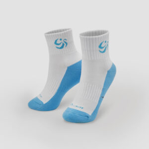 Ankle Sock VB204 - White / Turquoise Blue